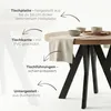 Okrągły rozkładany stół do jadalni, PERO, styl loft, Podgląd zdjęcia produktu 4