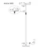 Diagram showing assembly instructions for a floor lamp. Produktbild-Vorschau