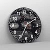 Wanduhr - Rund - Glasuhr - Federn Grafiken Gliederung - Produktbild-Vorschau 4