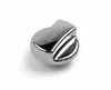 A chrome-plated knob with the word "SCHOOL" embossed on it, set against a white background. Produktbild-Vorschau