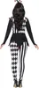 Costume de bouffon pour femmes, noir, avec haut, leggings & Voir les images du produit 3