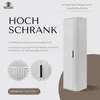 RODAN | Hochschrank 139 cm - Weiß - Badmöbel, Produktbild-Vorschau 2