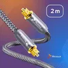 Toslink Kabel 2m Digital Audio Glasfaser für HiFi Anlage Produktbild-Vorschau 9