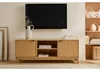 CALICOSY - Meuble TV 2 niches et 2 portes aux façades effet Voir les images du produit 7