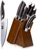HOSHANHO Set di 8 coltelli da cucina con ceppo in legno e Anteprima dell’immagine prodotto 1