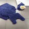 WohnDirect Runde Badematte Florenz Dunkelblau Ø 56 cm Produktbild-Vorschau 3