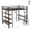 okwish Etagenbett 90x200cm mit Schreibtisch und Regal, Produktbild-Vorschau 4
