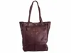 A brown leather tote bag shown from the front against a white background. Produktbild-Vorschau
