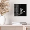 DEQORI Glasbild Echtglas 30x30 cm 'Die Katze und der Mond' Produktbild-Vorschau 4