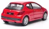 Welly Peugeot 207 Modellauto rot im Maßstab 1:32 Produktbild-Vorschau 5