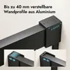doporro Duschkabine Schwarz 75x120x195cm Eckdusche Produktbild-Vorschau 7