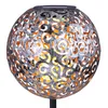 LED Solarleuchte, Kugel silber, orientalisch, D 18,5 cm Produktbild-Vorschau 9