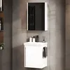 Planetmöbel Spiegelschrank 50 cm Weiß – Eleganter Produktbild-Vorschau 5