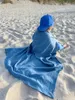 Musselin Decke 150x200 cm BLAU – EINLAGIG 100% Baumwolle Produktbild-Vorschau 6