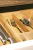 QUVIO Besteckfach Organizer Holz - Verstellbare Produktbild-Vorschau 8