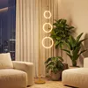 COSTWAY Lampada da terra a LED a 3 luci, 180 cm, con 3 Anteprima dell’immagine prodotto 2