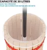 Torchio per frutta Wiltec 30L in legno di faggio con panno Anteprima dell’immagine prodotto 9