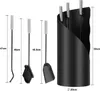 Fiqops set camino 4 pezzi accessori camino - design Anteprima dell’immagine prodotto 3