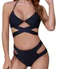 Badeanzug - Zweiteiliger Badeanzug - Hoher Schnitt - Bikini Produktbild-Vorschau 1