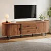 Merax TV Lowboard mit Schiebetüren, 160 cm Fernsehtisch mit Produktbild-Vorschau 9