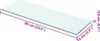 vidaXL Regalboden Glas Transparent 60x15 cm Produktbild-Vorschau 1