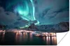 MuchoWow® Poster Aurora - Norwegen - Berg 180x120 cm - Produktbild-Vorschau 1