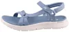 Auf dem Bild ist eine blaue Sandale zu sehen die von der Seite präsentiert wird. Die Sandale hat ein schlichtes Design mit einem klaren Fokus auf die Farbgebung. Náhled obrázku produktu