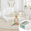 Homestyle4u detská posteľ biela s ochranou proti vypadnutiu Náhľad obrázku produktu 1