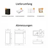 Waschbecken mit Unterschrank 40 cm Schwarz – JINDOLI Produktbild-Vorschau 9