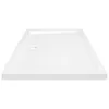 vidaXL Piatto doccia antiscivolo bianco 70x100x4 cm ABS Anteprima dell’immagine prodotto 4