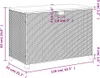 vidaXL Záhradná truhla sivá 110x55x63 cm polyratan akáciové Náhľad obrázku produktu 9
