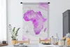 MuchoWow® Wandteppich Wandbehang Weltkarte - Rosa - Afrika Produktbild-Vorschau 4