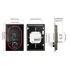 Technical drawings and dimensions of a digital thermostat. Produktbild-Vorschau