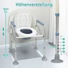 Jayseuw Faltbar Toilettenstuhl inkl. Eimer Höhenverstellbar Produktbild-Vorschau 3