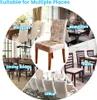 balení 6 ks Stretch Chair Cover Chránič opěradla židle pro Náhled obrázku produktu 3