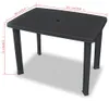 vidaXL Záhradný stôl antracit 101x68x72 cm plast Náhľad obrázku produktu 5