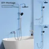 Auralum Rund-chromRegendusche ohne Armatur, Duscharmatur Produktbild-Vorschau 5