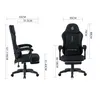Fotel Gamingowy Horseking Z Podnóżkiem Obrotowy Do Gry Podgląd zdjęcia produktu 6