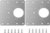 INF Piastra di riparazione per cerniere per mobili 9x9 cm Anteprima dell’immagine prodotto 1