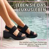 Skechers CALI DAY, Damen Sandale mit Absatz, Black Produktbild-Vorschau 9