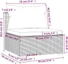 vidaXL 5-tlg. Garten-Lounge-Set mit Kissen Poly Rattan Grau Produktbild-Vorschau 6