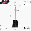 KOTARBAU® Schneeschaufel mit Holzstiel 37 x 50 cm Schaufel Produktbild-Vorschau 3