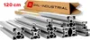 A collection of aluminum extrusion profiles and a cardboard box with the company logo. Anteprima dell’immagine prodotto