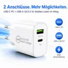 20W USB-C GaN Ladegerät mit 1m USB-C Ladekabel (20W) - Produktbild-Vorschau 3