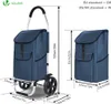 Carrello della spesa pieghevole VOUNOT® a 2 ruote con borsa Anteprima dell’immagine prodotto 6