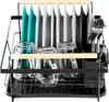 A dish rack filled with plates, cups, and cutlery. Náhľad obrázku produktu