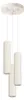 Moderne beige runde Pendelleuchte Ø20cm drei Wellrohre für Produktbild-Vorschau 20