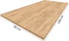 Pokar Tischplatte Golden Eichen Craft 140x80 cm 2,5 cm Produktbild-Vorschau 3