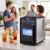 COSTWAY Eiswürfelmaschine für klare Halbmond-Eiswürfel, 12 Produktbild-Vorschau 2