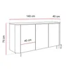 Kommode AVELINE 140 cm mit LED-Beleuchtung Produktbild-Vorschau 7